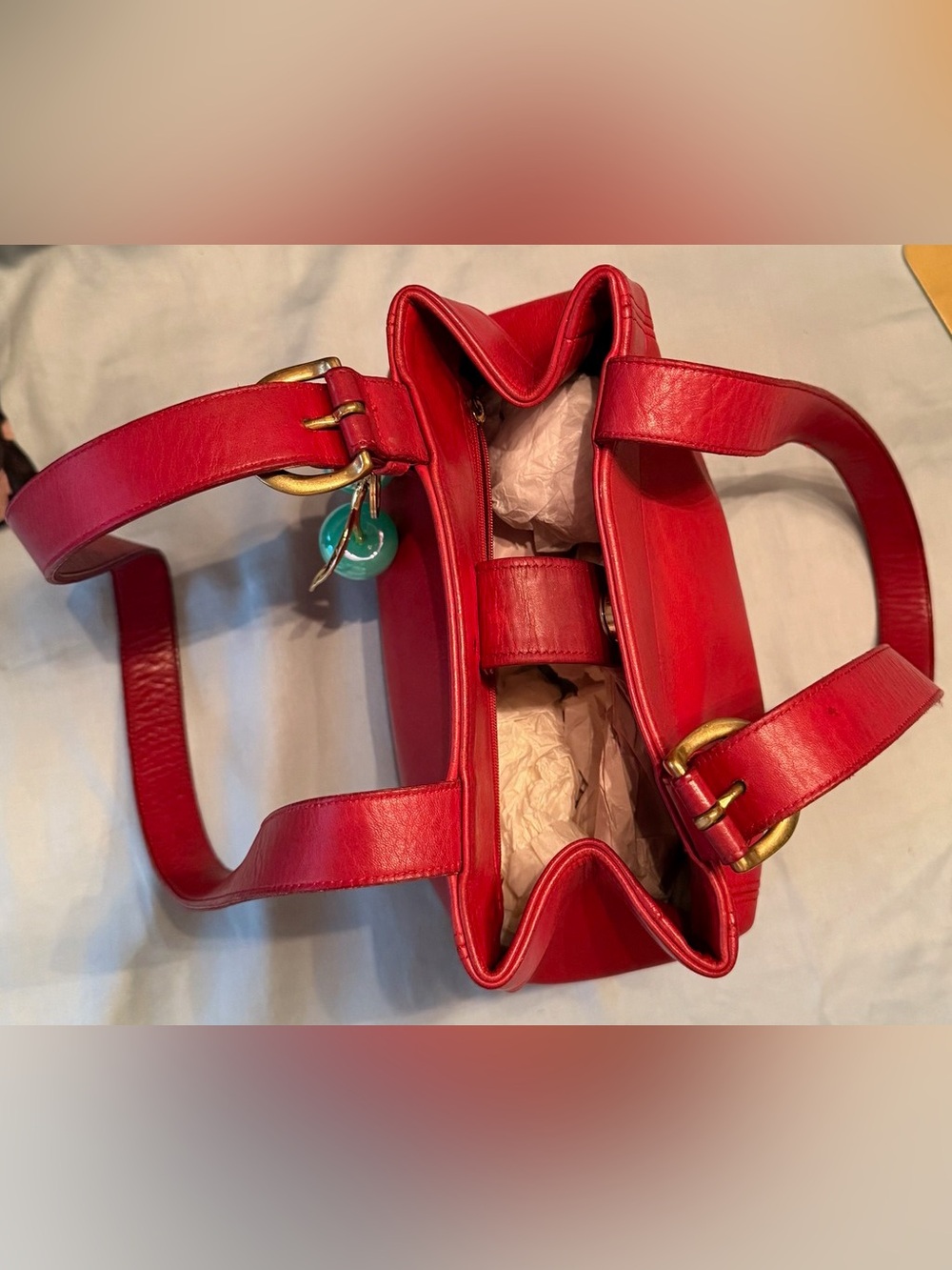 Coach Vintage Waverly Soho Buckle Bag with Cherry Charm - Picture 8 of 12